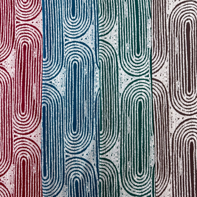 45S Bedrukt Rayon – Rimpelingen